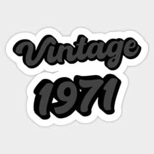 Vintage Retro 1971 Sticker